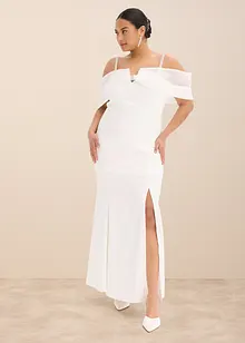 Robe de mariée en satin brillant orné de strass, bonprix