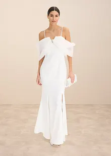 Robe de mariée en satin brillant orné de strass, bonprix