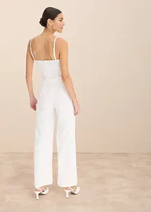 Combinaison de mariée en crêpe texturé avec perles brodées, bonprix