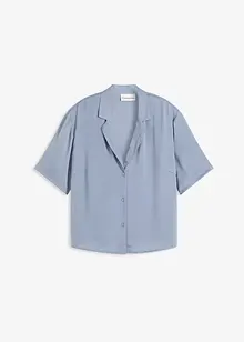 Chemisier en satin avec col à revers, bonprix