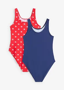 Lot de 2 maillots 1 pièce, bonprix
