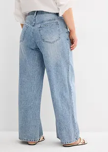 Jean large, taille mi-haute, peu extensible, bonprix
