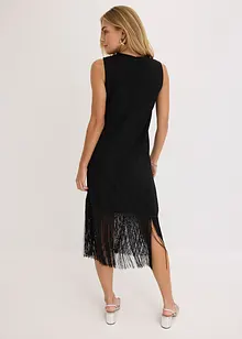 Robe en jersey à franges, bonprix