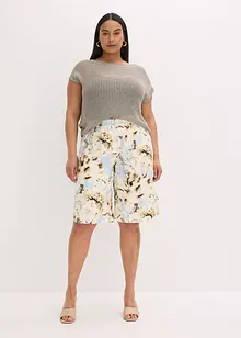Bermuda à pinces en viscose, bonprix