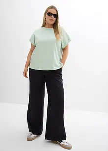 T-shirt plus long derrière en jersey coton épais, bonprix