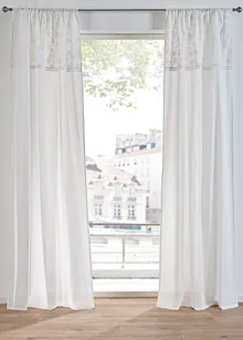 Rideau en coton avec broderie (1 pce), bonprix