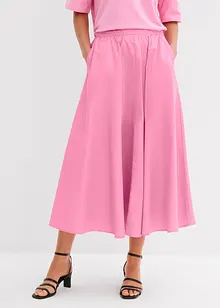 Jupe midi en coton extensible, bonprix