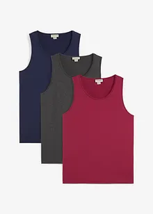 Lot de 3 débardeurs, bonprix