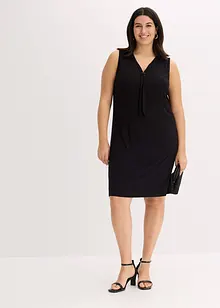 Robe en jersey à col lavallière, bonprix