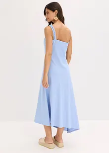 Robe en jersey coton à base asymétrique et détail nœud sur l’épaule, bonprix