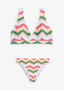 Bikini (ens. 2 pces) avec brassière à col V, bonprix
