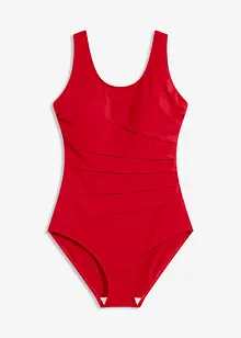 Maillot 1 pièce sculptant, maintien léger, avec plis décoratifs, bonprix