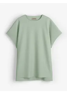 T-shirt plus long derrière en jersey coton épais, bonprix