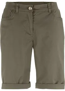 Bermuda paper touch en coton à taille confortable, bonprix