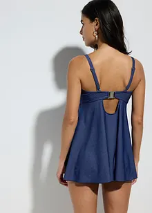 Tankini long (ens. 2 pces) aspect jean, bonprix