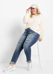 Jean boyfriend taille mi-haute, bonprix