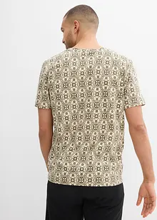 T-shirt col tunisien 100% coton, bonprix