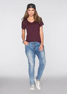 T-shirt en coton et viscose, bonprix