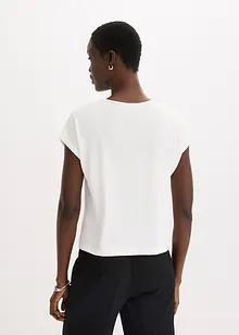 T-shirt en viscose mélangée à strass, bonprix