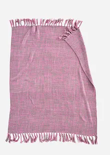 Plaid chaud avec des franges, bonprix