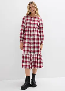 Robe midi en flanelle, bonprix