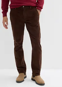 Pantalon droit en velours côtelé extensible, loose, bonprix