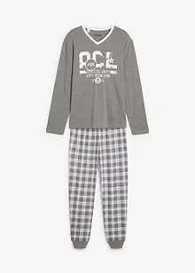 Pyjama coton à manches longues, bonprix