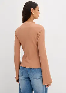 T-shirt côtelé 100% coton, bonprix