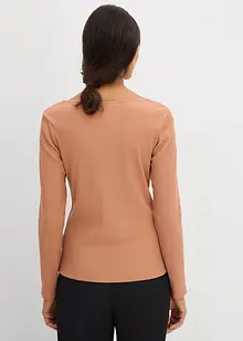 T-shirt côtelé 100% coton, bonprix