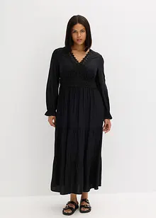 Robe longue avec dentelle, bonprix