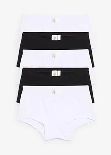 Lot de 5 boxers avec coton doux, bonprix