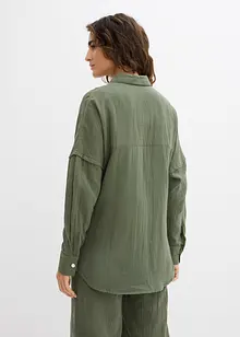Chemise oversize en légère gaze de coton, bonprix