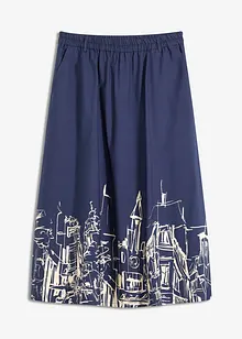 Jupe midi en popeline de coton, bonprix