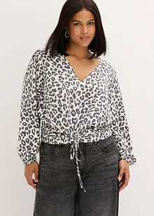 Blouse courte à fronces, bonprix