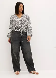 Blouse courte à fronces, bonprix