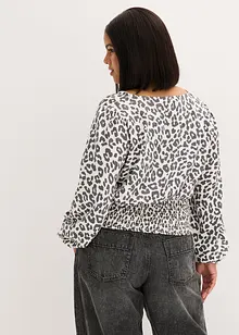 Blouse courte à fronces, bonprix