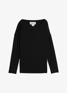 T-shirt manches longues en viscose extensible, bonprix