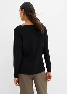 T-shirt manches longues en viscose extensible, bonprix