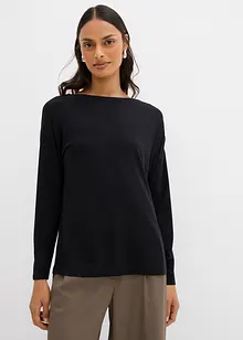 T-shirt manches longues en viscose extensible, bonprix