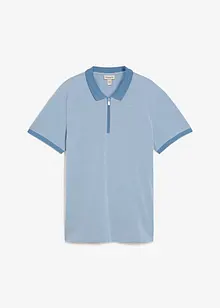 Polo en maille piquée à col zippé, bonprix