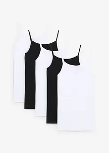 Lot de 5 débardeurs doux, bonprix