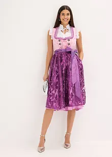 Dirndl avec tablier à sequins (ens. 2 pces), bonprix