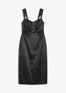Robe longue en satin fluide, bonprix