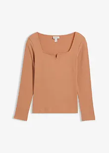 T-shirt côtelé 100% coton, bonprix