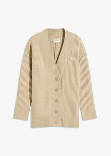 Gilet en maille côtelée, bonprix