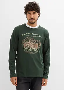 Lot de 2 T-shirts manches longues, bonprix