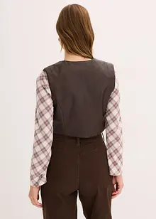 Gilet sans manches enduit, aspect vieilli, bonprix