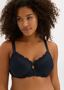 Soutien-gorge en polyamide brillant avec dentelle, bonprix
