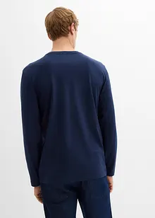 Lot de 2 T-shirts manches longues 100% coton, bonprix