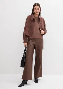 T-shirt manches longues côtelé, bonprix